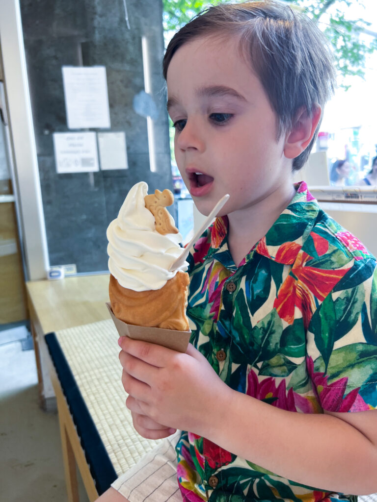 Ice cream in Düsseldorf.