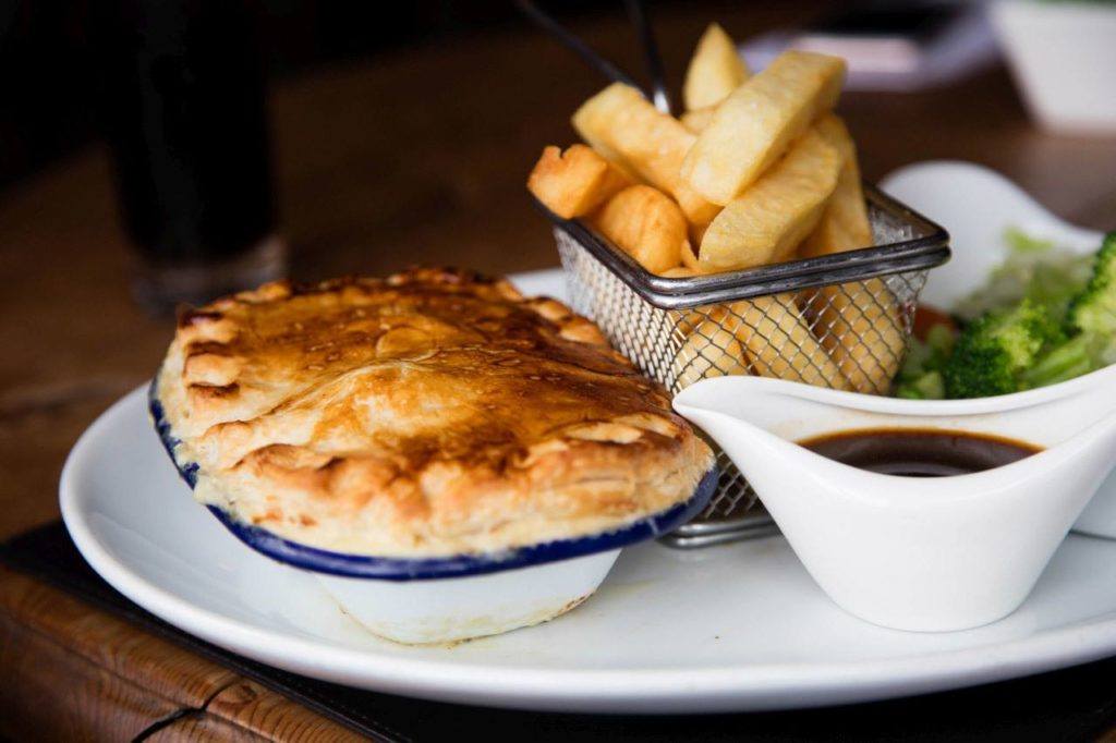 Steak and ale pie.