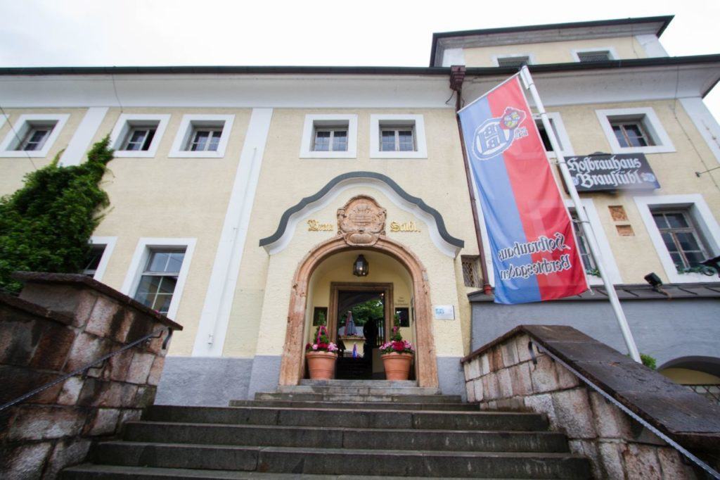One of the best places to eat in Berchtesgaden, the Hofbrauhaus.