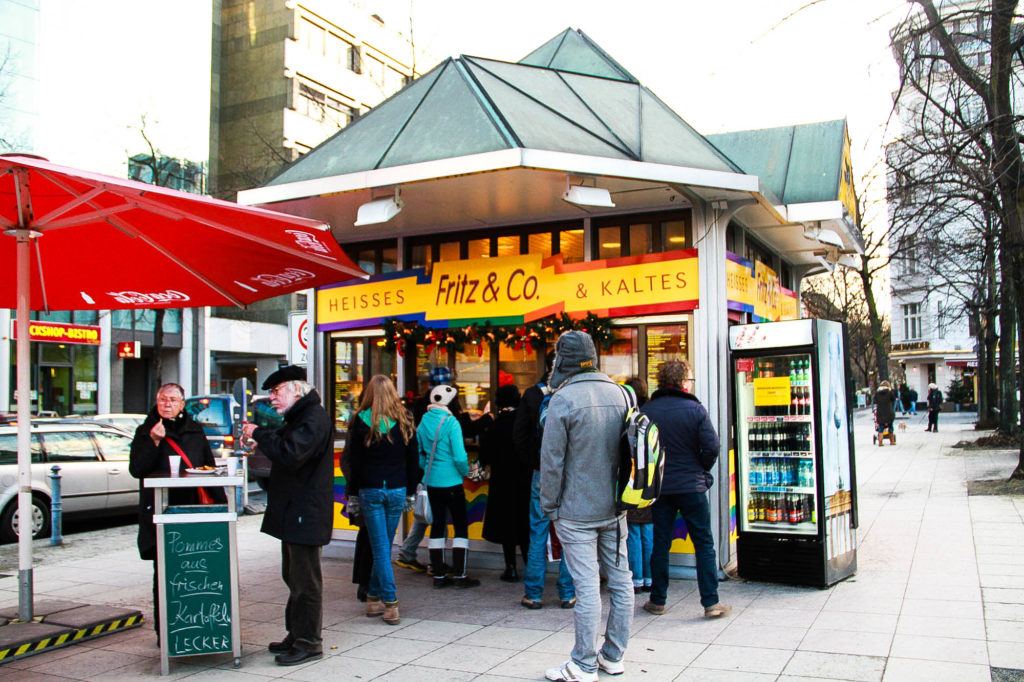 German fast food stand in Berlin.