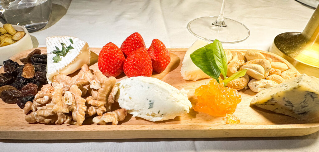 The cheese plate from Emai Restaurant in Dalat.