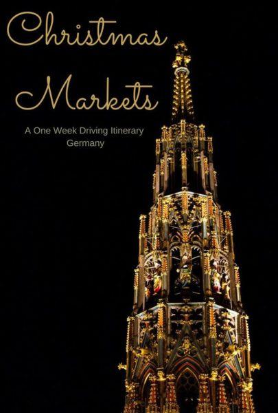 Giant Christmas pyramid at a Bavarian Christmas Market.