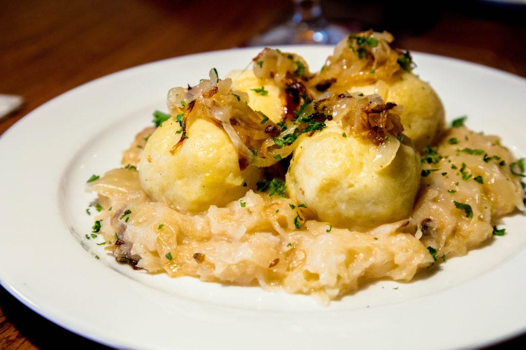 Czech bacon dumplings.