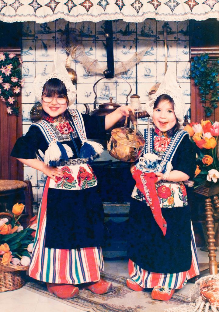 Devon and Erika get all dressed up Dutch style in the Netherlands.
