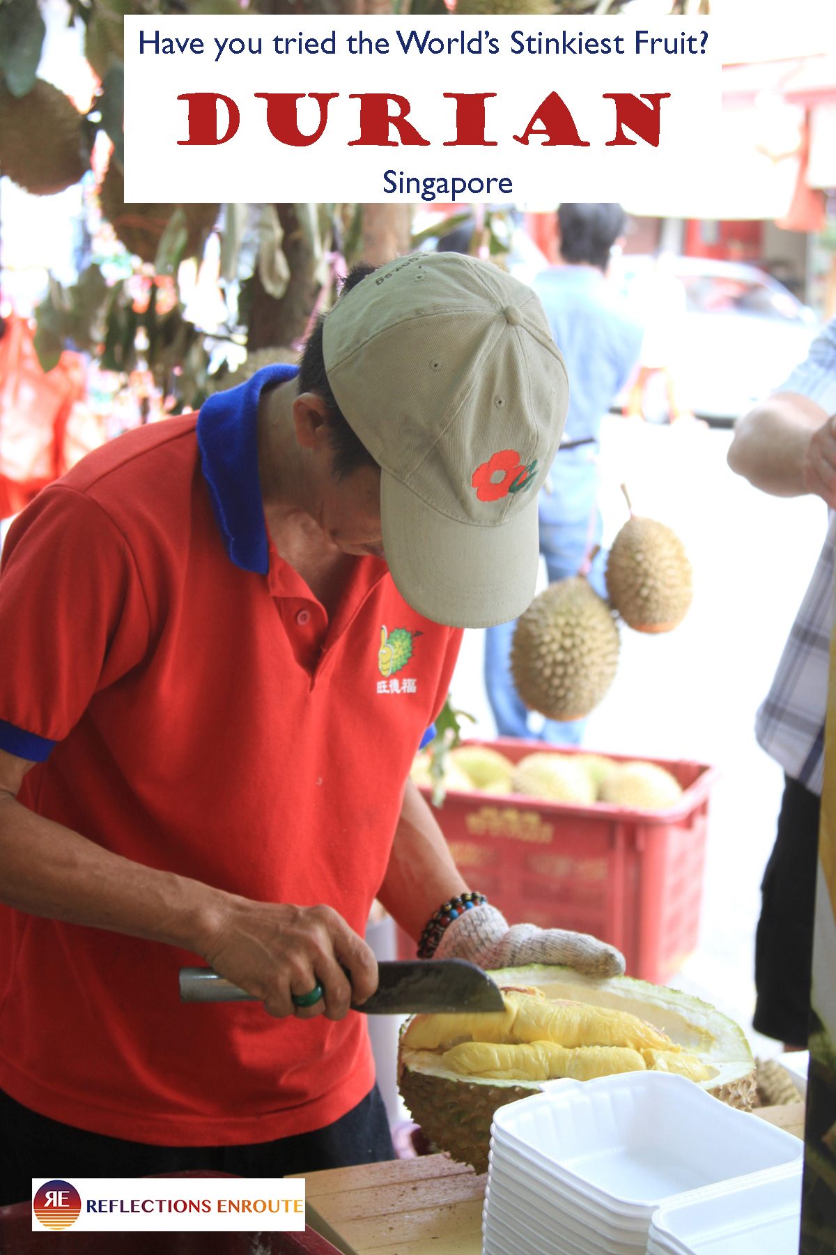 Do you love fresh fruit? How about trying new foods? Then when in Asia, you must try the King of Fruit - Durian! data-pin-url=