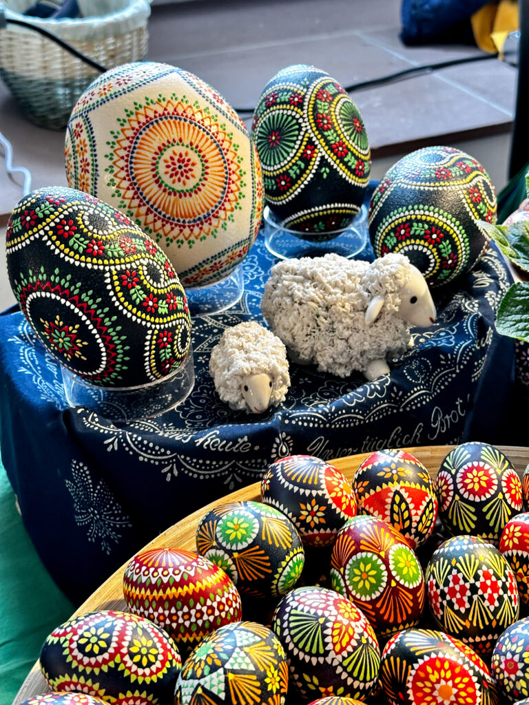 Easter market eggs.