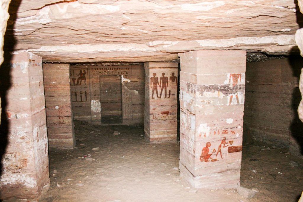 Underground in the Valley of the Kings - King Tut's Tomb.
