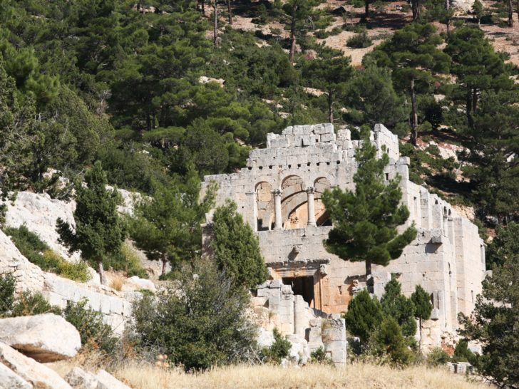 Approach to Alahan Monastery.