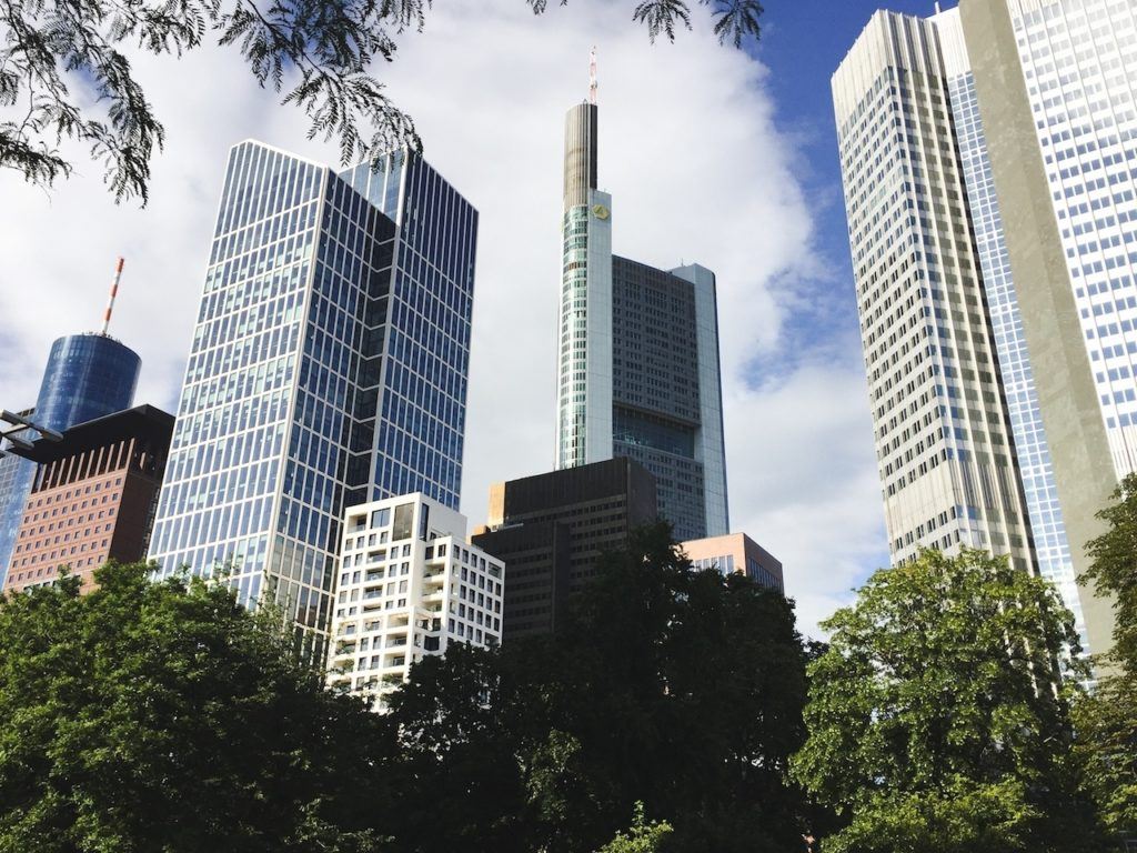 Frankfurt sky line.