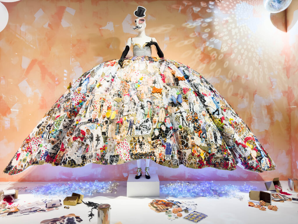 Fashion window dressing, as is common in the Ginza neighborhood of Tokyo.