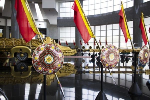 Color and pageantry inside the Royal Regalia Museum.