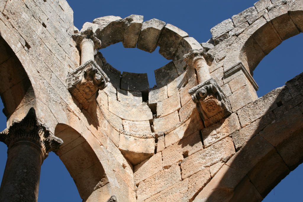 Keystone arches are still standing.
