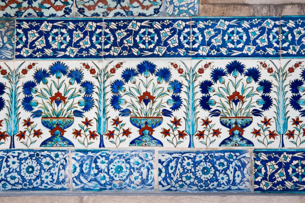 The blue paint of Iznik tiles have always made them special.