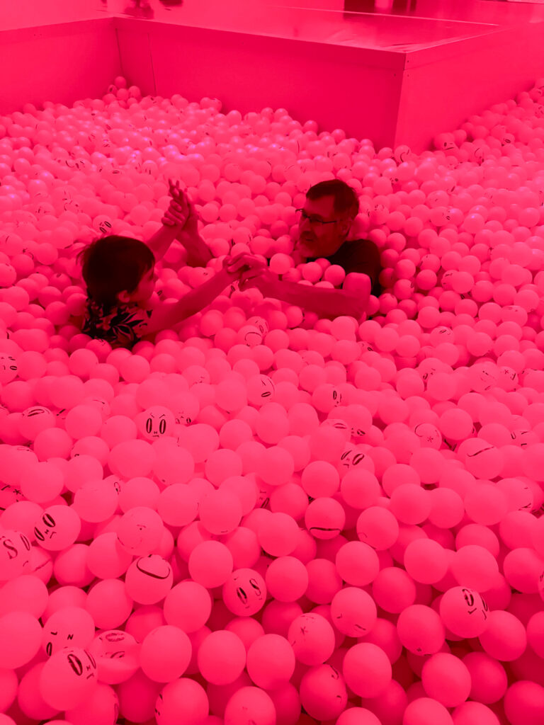 The ball pit at the balloon museum in Düsseldorf.