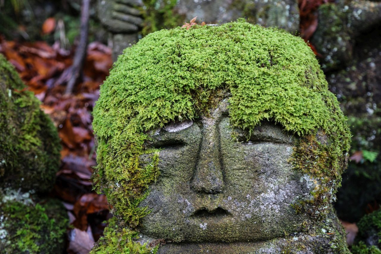 Rakan statue at the temple.
