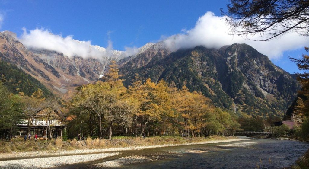 Fall in Japan is the perfect time to go hiking in Kamikochi.