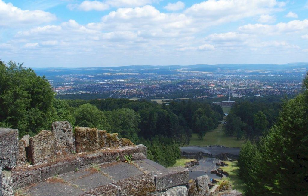 The view from Bergpark Willemshohe in Kassel.