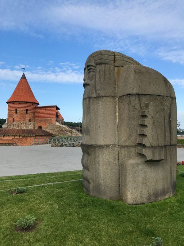 Kaunas Castle Statue is part of the charm of Kaunas, Lithuania.