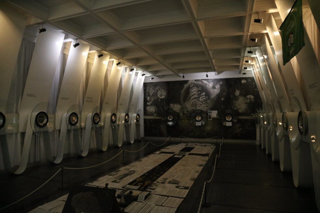 One of Kiev's attractions is the amazing micro-miniatures museum shown here.