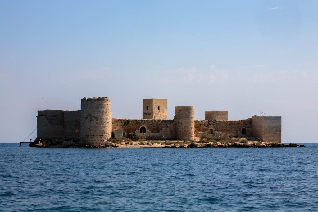 Maiden Castle, 200 meters off the beach.