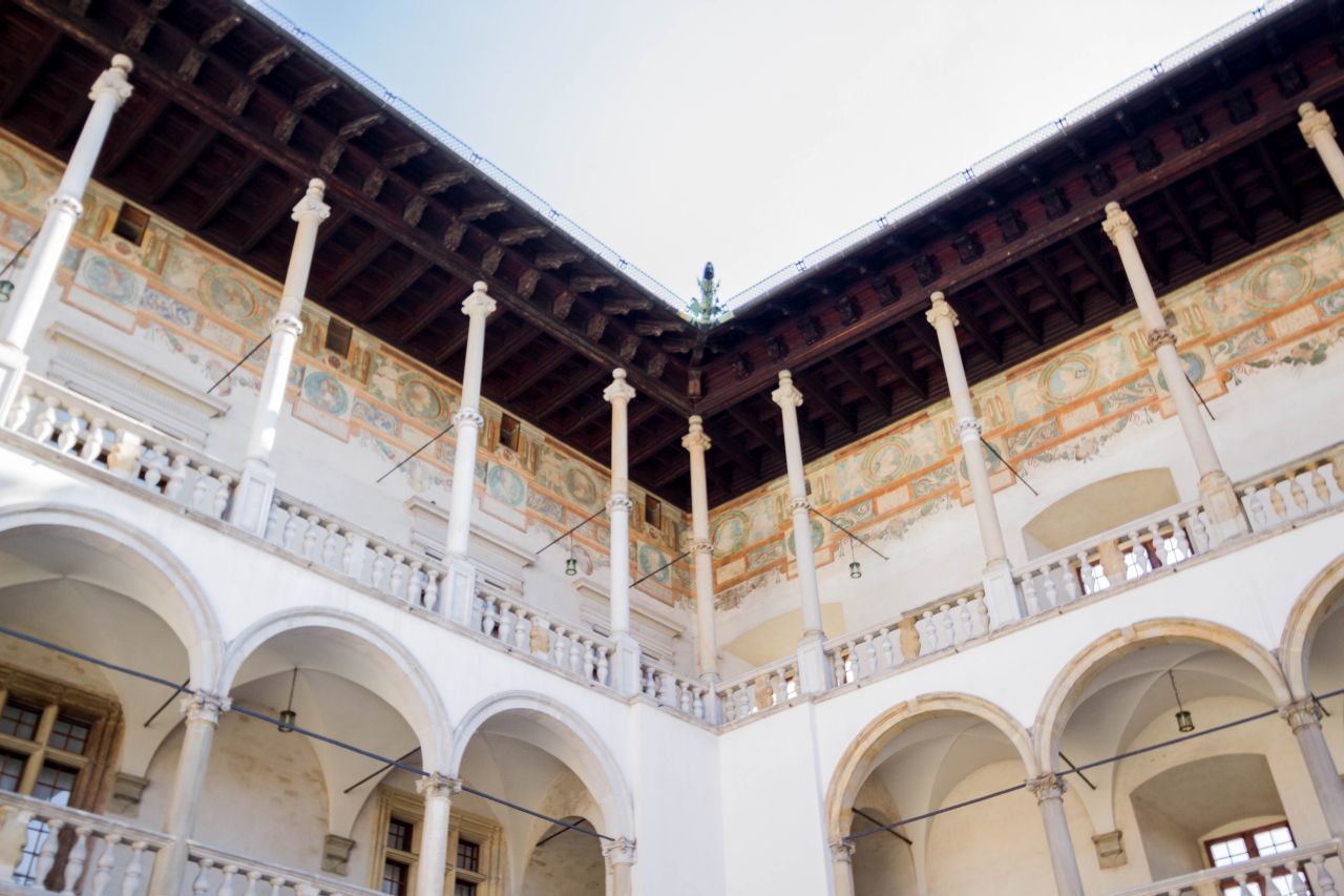 Weekend breaks in Krakow should definitely include a visit to Wawel Castle. The interior is filled with beautiful frescoes.