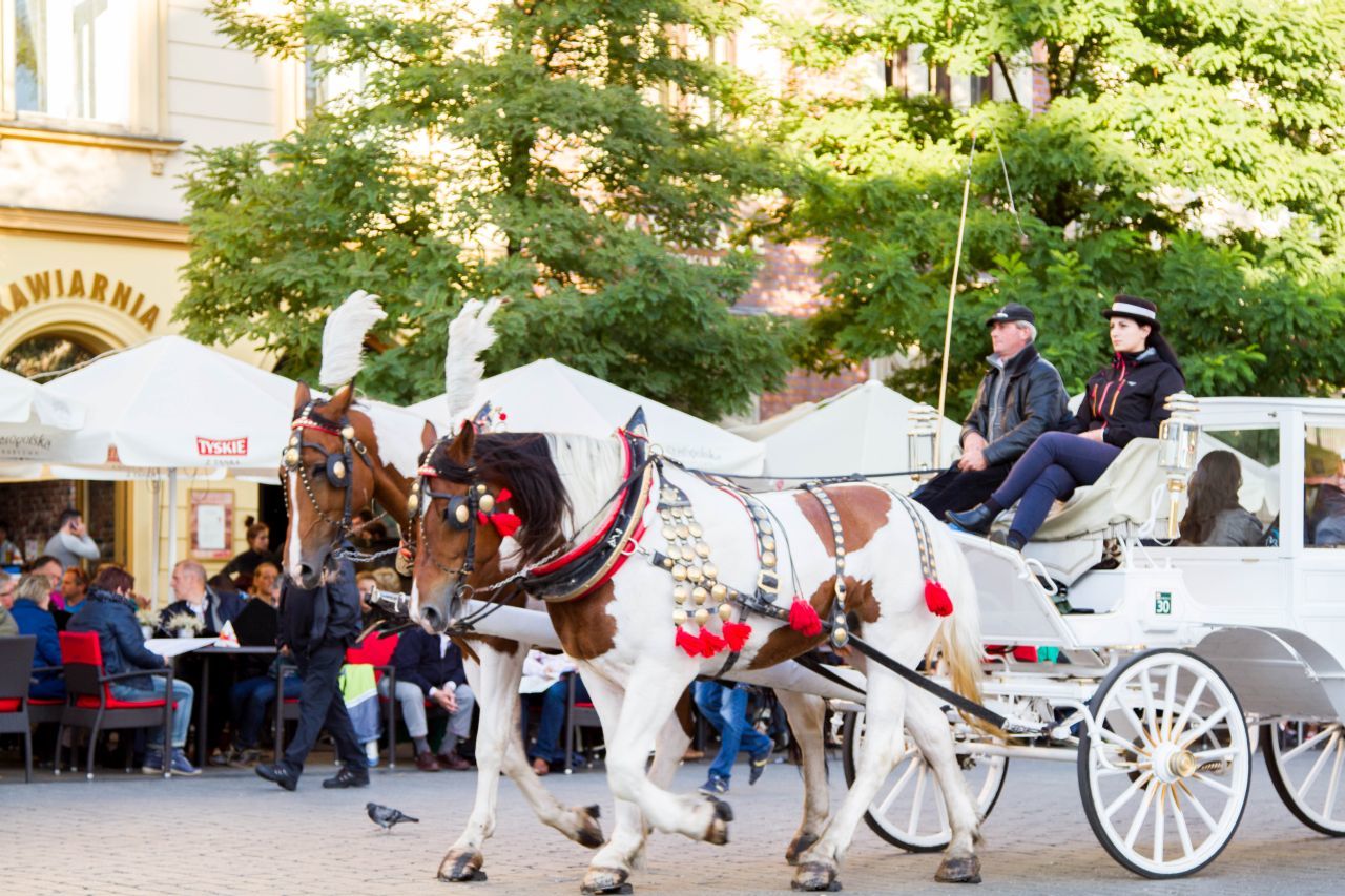 Krakow - Horse-drawn cart.
