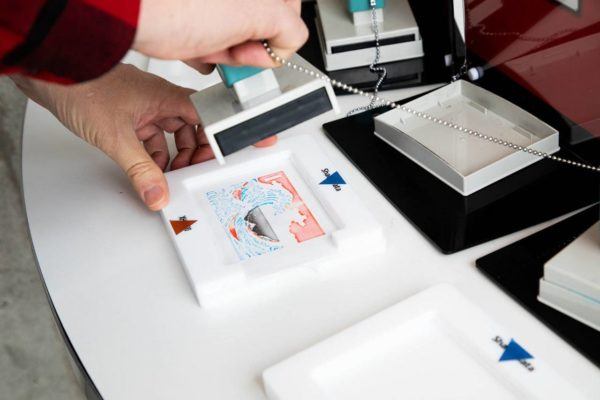 Finishing up the wood print stamp example.