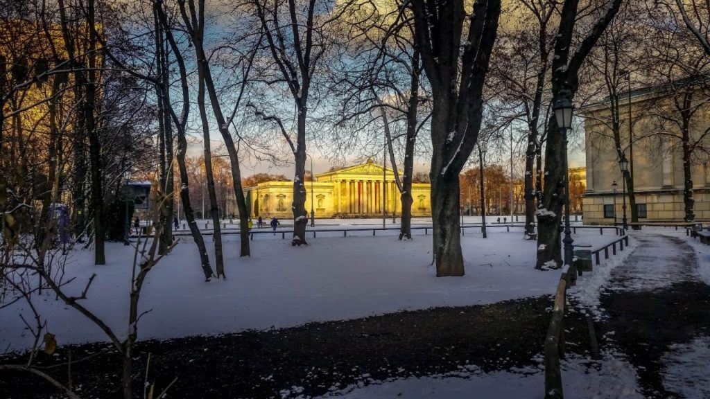 Germany winter travel may include the Snow covered, Munich, Germany.