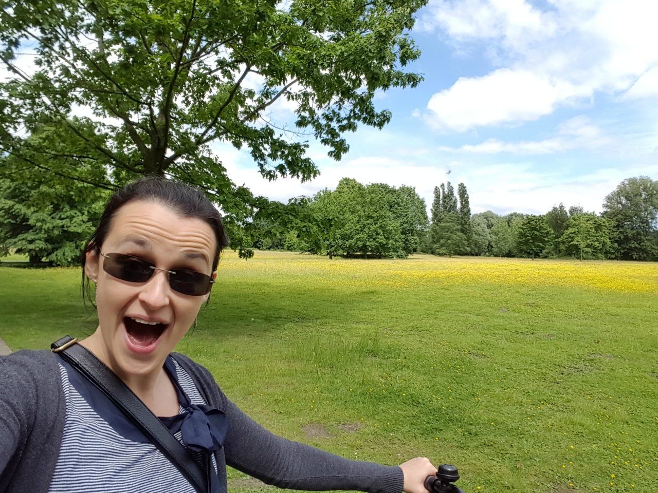 Sofie enjoying spring in Munster.