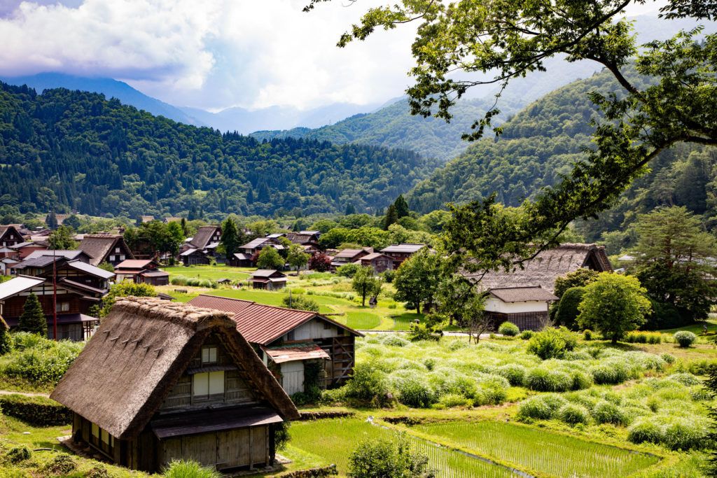 Shirakawago is the Japan thatched roof village of world heritage fame.