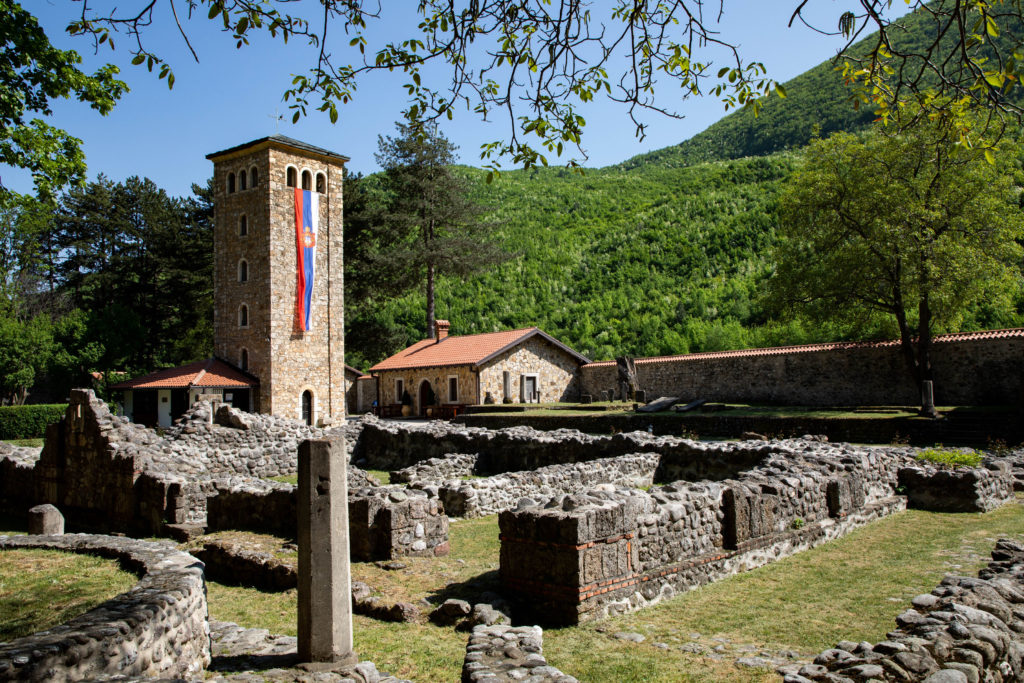 The grounds of Pec Monastery, a UNESCO world heritage site in Kosovo.
