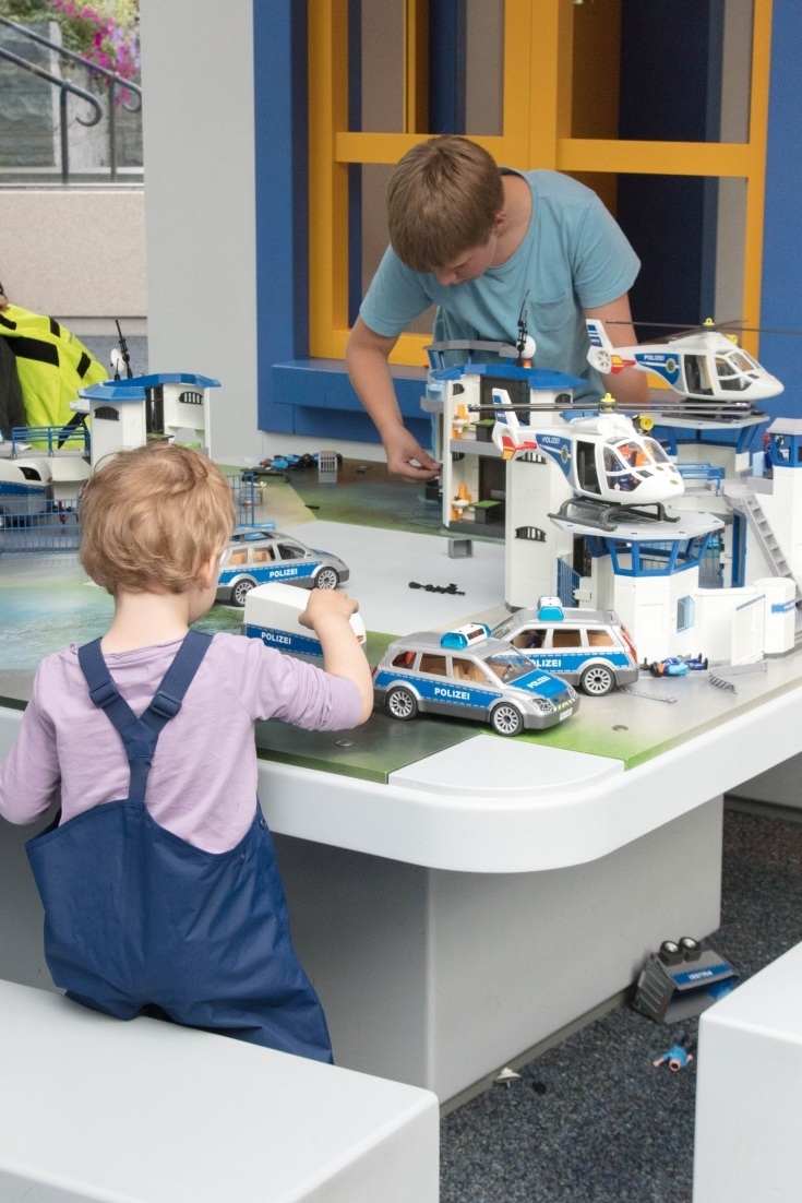 A Playmobil police station.