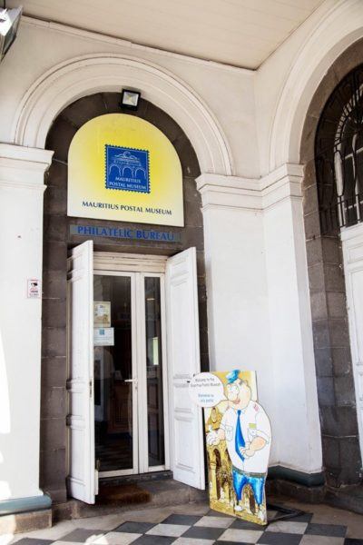 Entrance to the Mauritius Postal Museum.