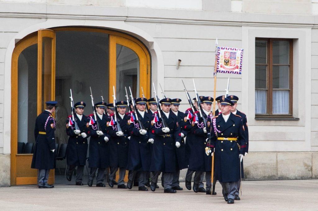 castle changing of the guards.