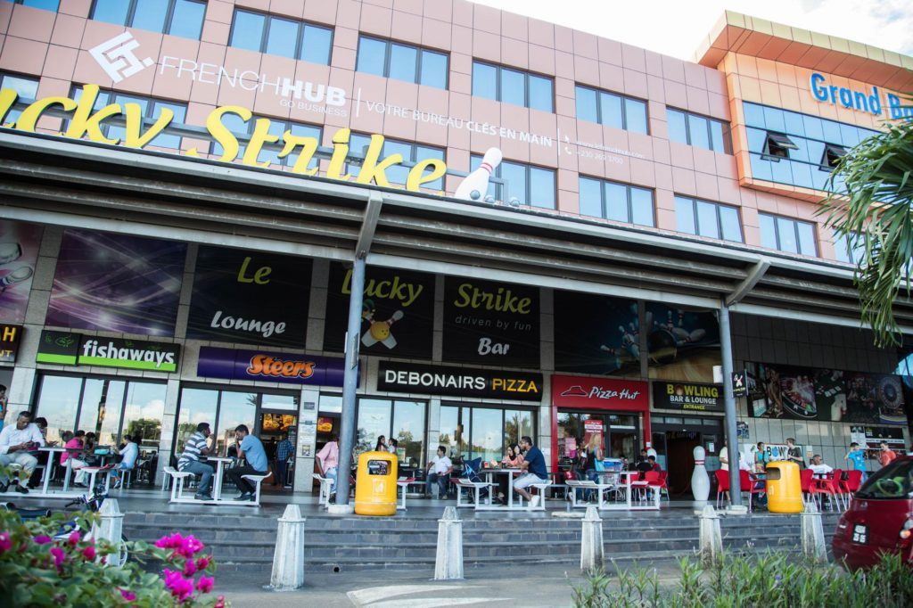 A shopping mall in Grand Baie.
