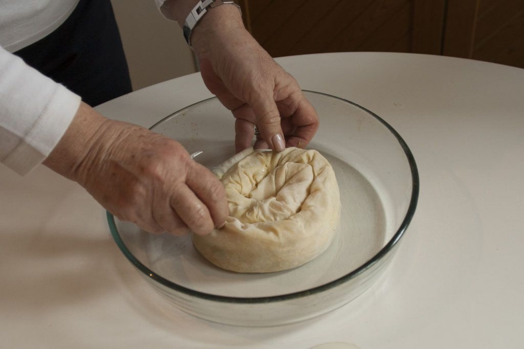 One spiral, a single serving of borek, is called rose (gul) boregi.