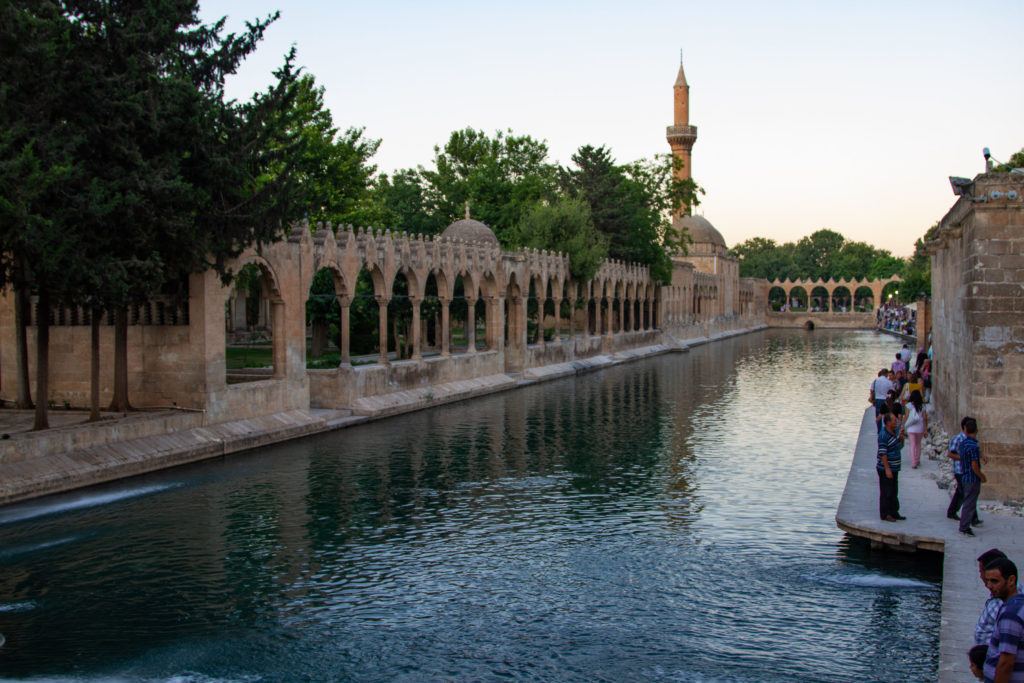 The Mosque and pond complex in Sanliurfa, a must-see attraction.