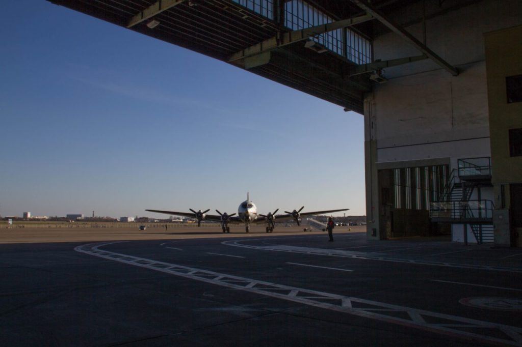 A real ghost from the past, one of the original Berlin "Candy Bombers".