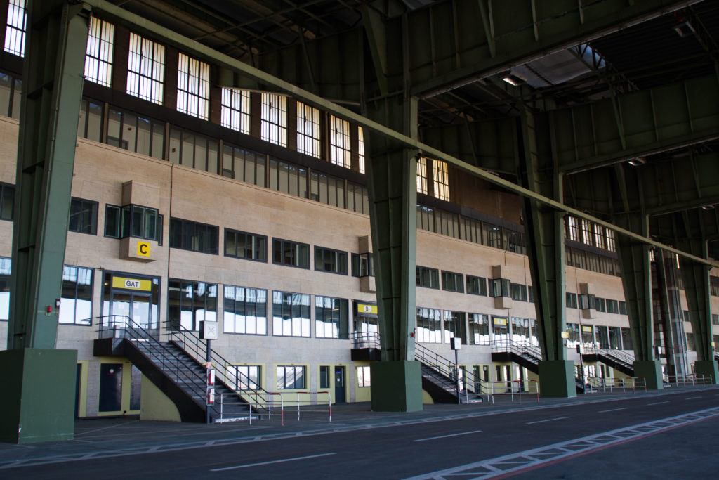 Tempelhof, the former Berlin Air Force Base, where 5,000 tons of supplies were delivered every day during the Berlin Airlift.