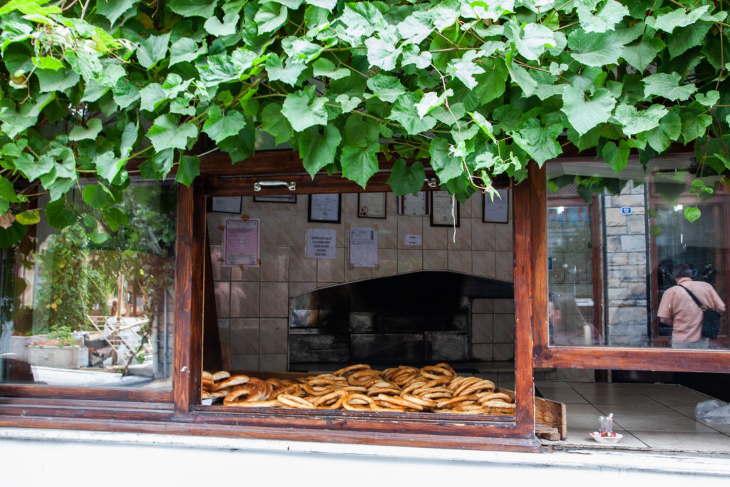 Simit shop in Turkey.