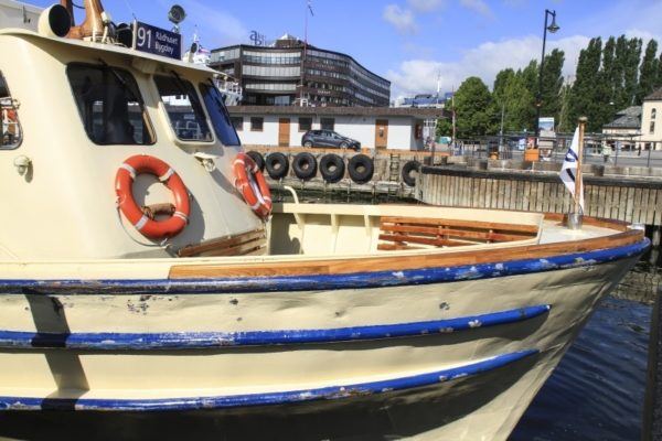 Ferry boat that will take you to the museum island in Oslo.