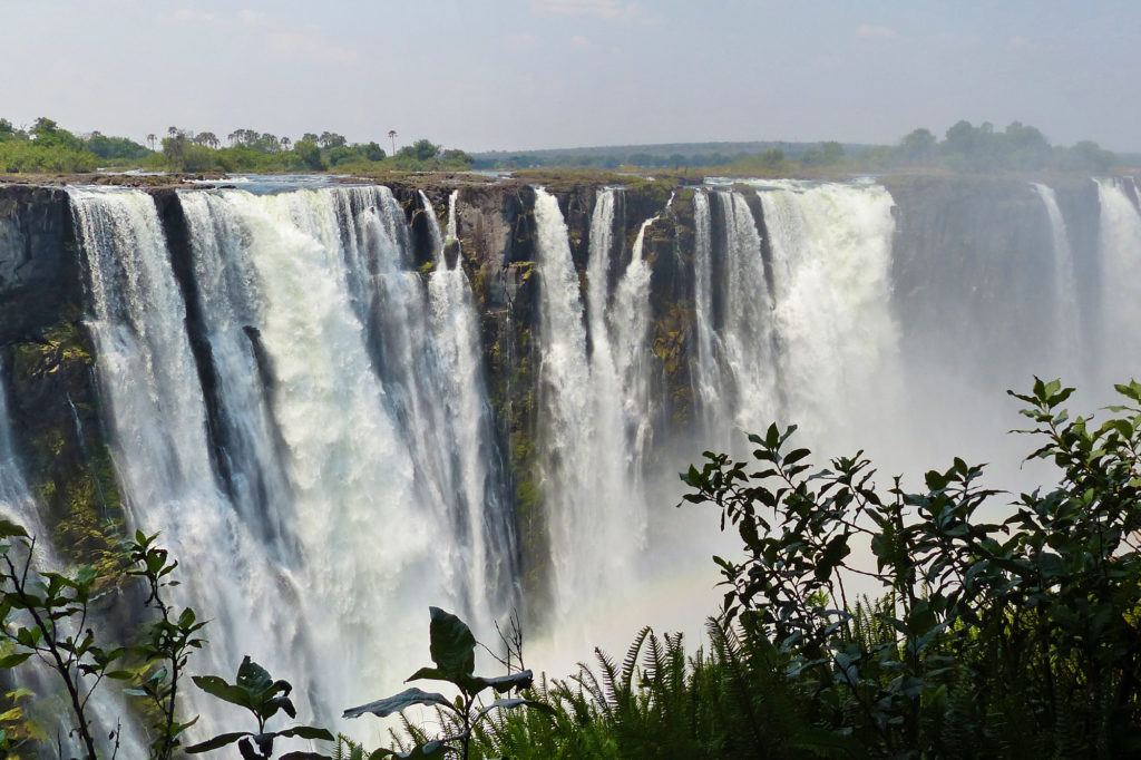 Victoria Falls at the end of our Rovos Rail journey.