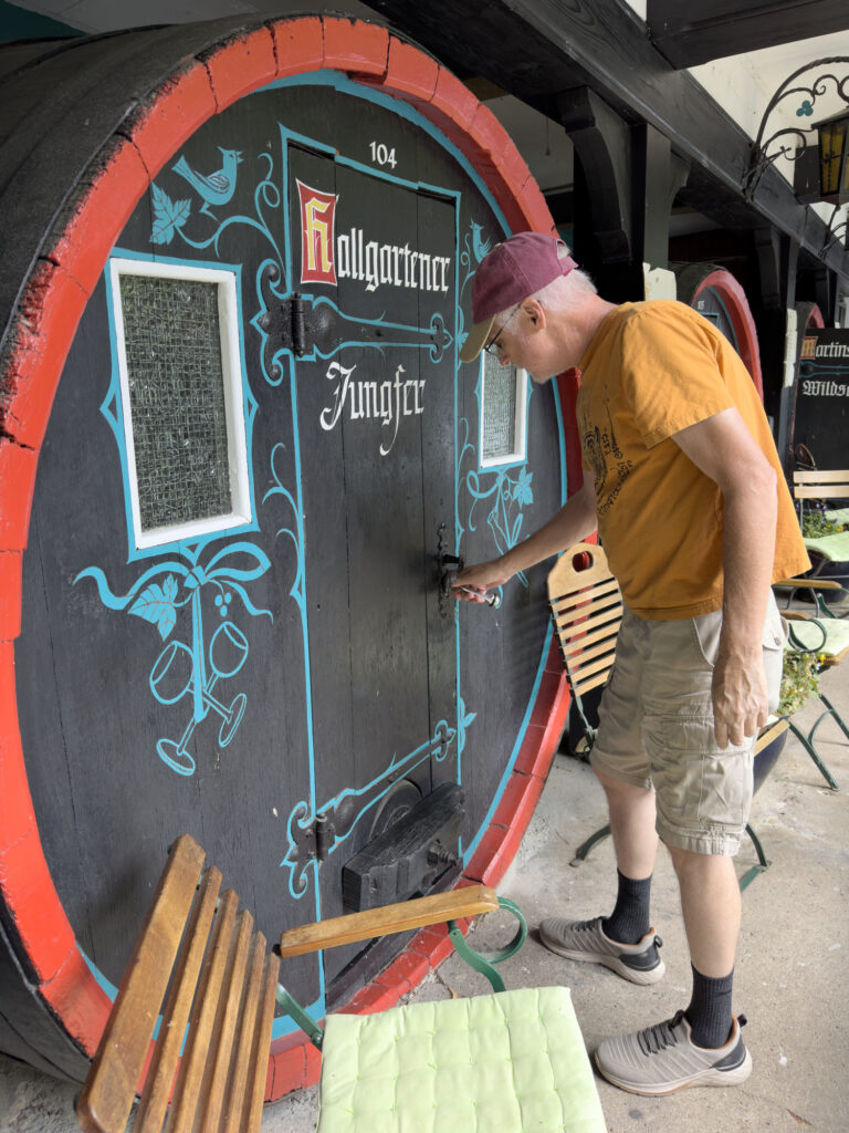 Stay in a wine barrel in Rudesheim.