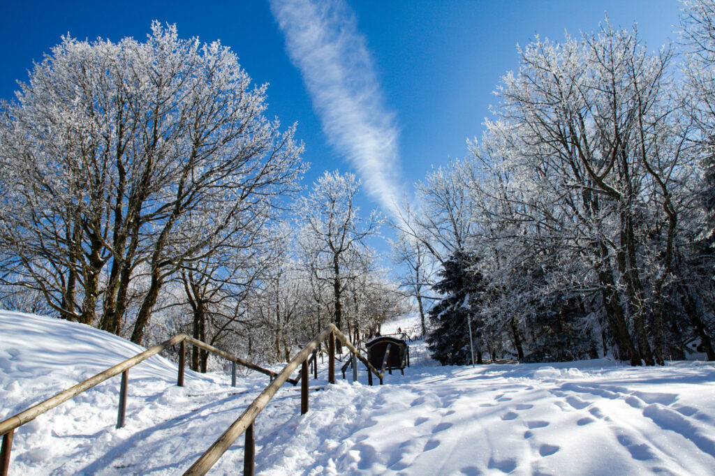 Stunning winter vistas on Kreuzberg.