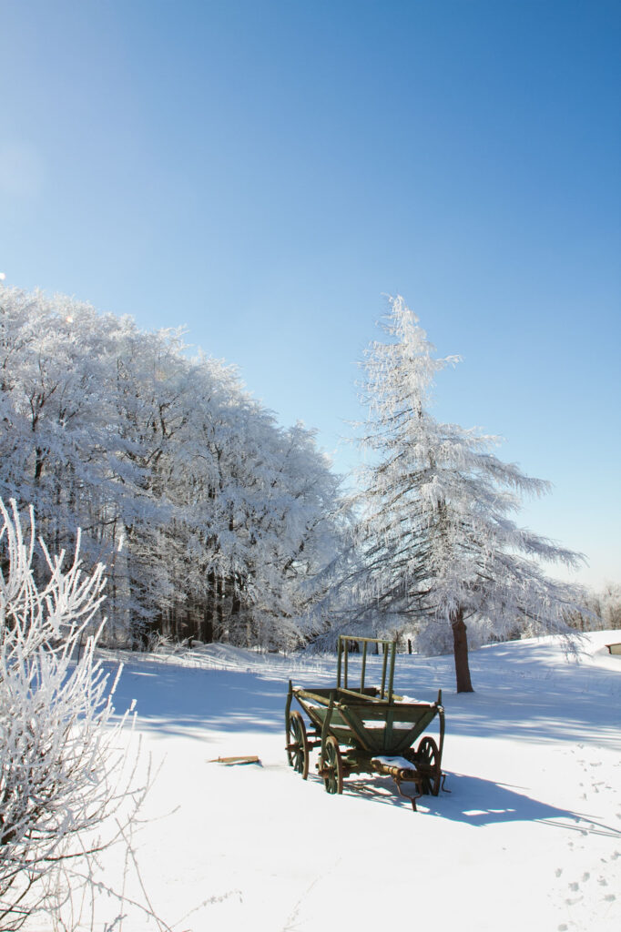 Stunning winter vistas on Kreuzberg.