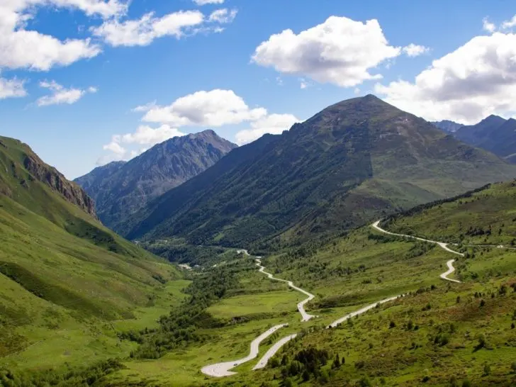 Winding Road in Andorra.