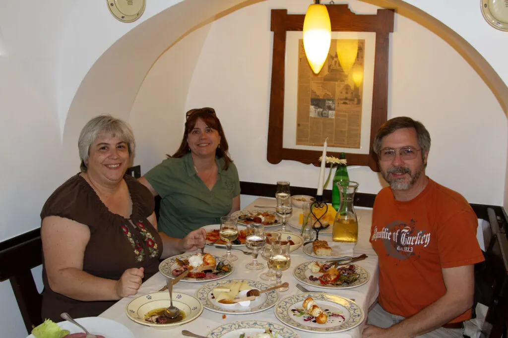Antipasti dinner in Alberobello.