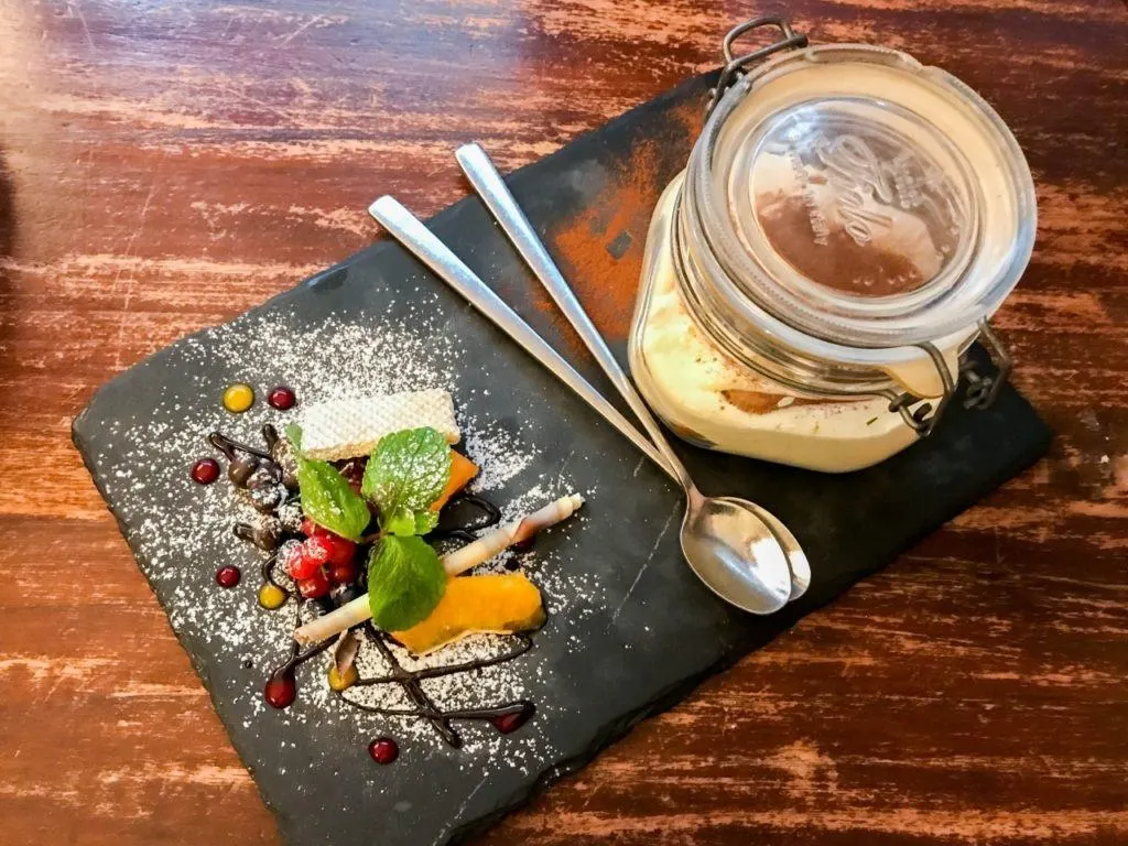 What to eat in Bolzano? There's so many awesome choices, but one thing's for sure, Tiramisu for dessert!