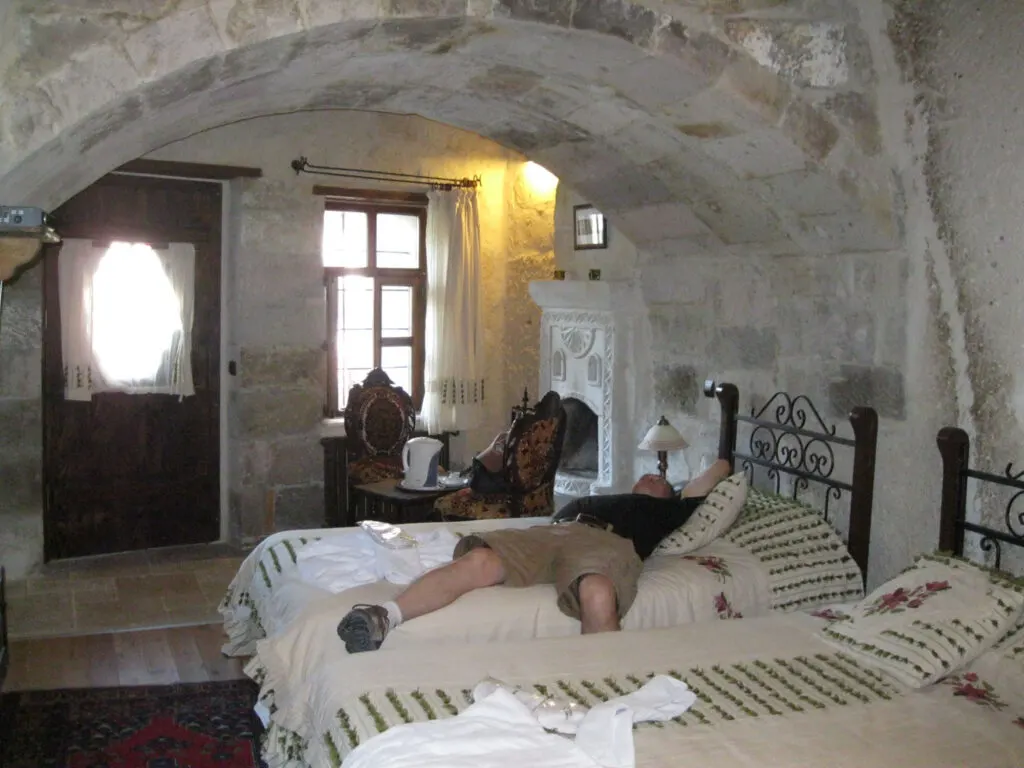 Cave hotel in Cappadocia.