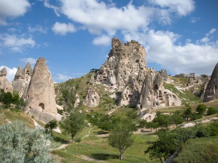 The green grass of summer at Uchisar.